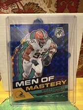 2024 Panini Mosaic Men of Mastery Myles Garrett #MM-8 Blue Mosaic Prizm /99 MINT