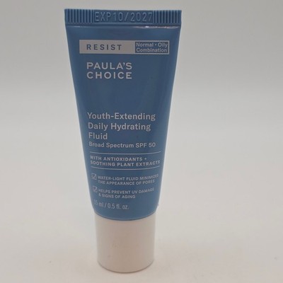 Paula s Choice RESIST Youth-Extending Daily Hydrating Fluid SPF 50 Exp 10/27