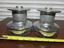 (2) / Pair of Lewmar 30 2 Speed Chrome Plated Bronze Sailboat Winches