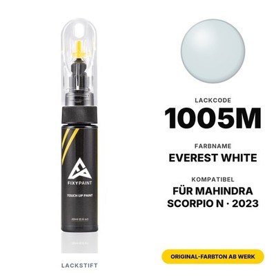 Lackstift Für Mahindra Scorpio N 1005M Everest White Set KFZ Lack Ausbesserung