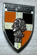 Insigne militaire France pucelle 46 régiment d'infanterie RI