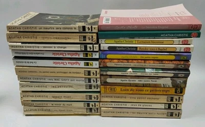 Lot 23 Livres Romans Agatha Christie Club Des Masques Livre De Poche J Ai Lu - Photo 1/3