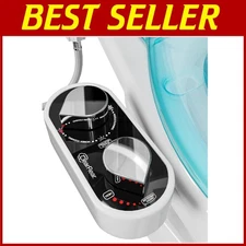 Hygienic Bidet Attachment - Dual Nozzle, Adjustable Pressure