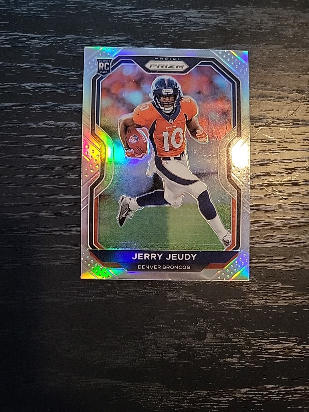 2020 Panini Prizm Jerry Jeudy Silver Prizm Rookie RC #314 Denver Broncos 