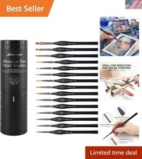 Miniature Paint Brushes, 15PC Model Brushes Micro Detail Paint Brush Set, Fin...