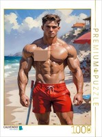 Calvendo Puzzle The Lifeguard | 1000 Pieces, Finished Size 25.2 × 18.9 In (64 ×