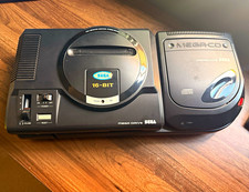 SEGA Mega Drive 16-Bit Console + Mega-CD II + Controller PAL Black