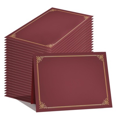 GNL Certificate Holders - 25 Packs Burgundy Diploma 25 Pack,