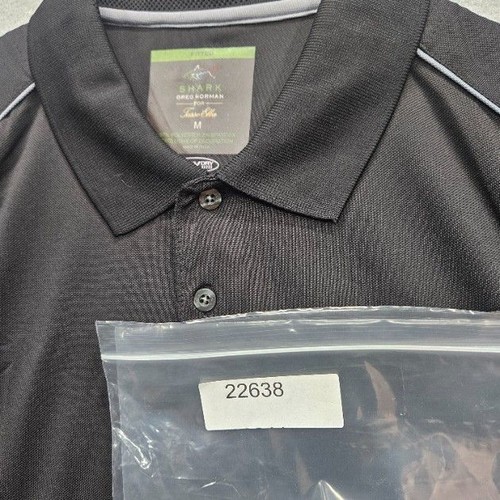 Shark Greg Norman for Tasso Elba Poloshirt Herren Größe Medium schwarz - Bild 10 von 10