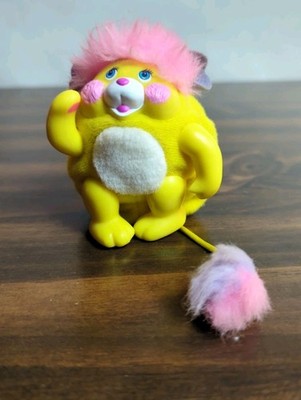 Pocket Popple 3'' Inch Mini Mattel 1986 Yellow Potato Chip Plush Toy