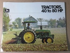 Vintage John Deere Tractor Brochure 40 to 80 hp 1980 2040 2240 2440 2640 2940