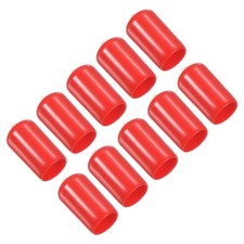 10Pcs 11.5mm Snooker Pool Tip Cover Billiard Cue Tip Protector Red
