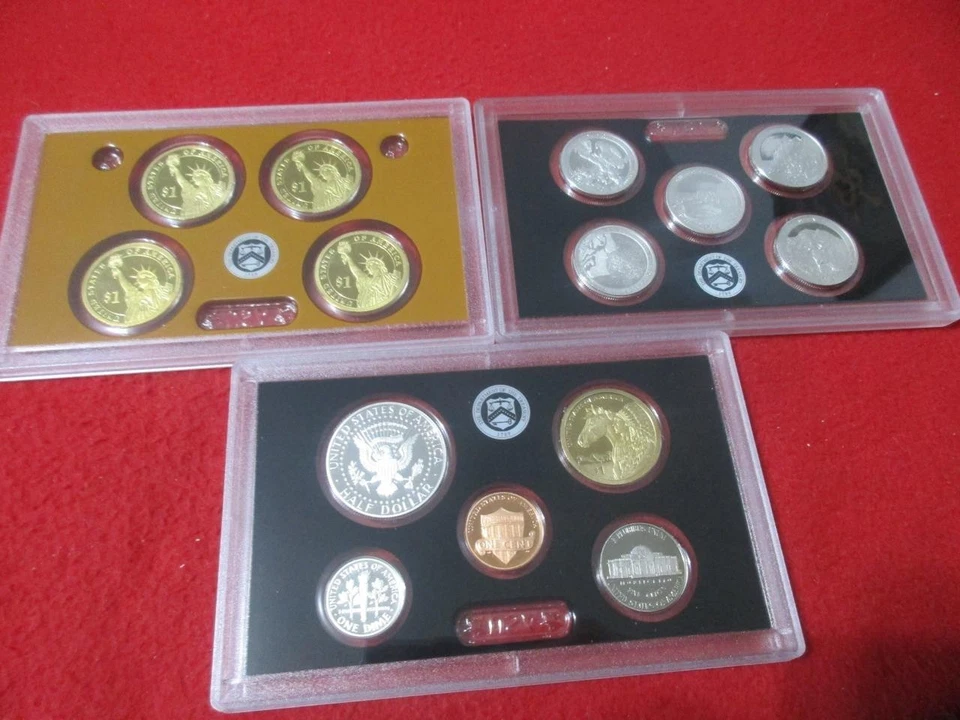 2012-S U.S. 14 PIECE ULTRA CAMEO SILVER PROOF SET. OGP #MF-T5891 - Image 3 of 3
