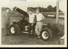 SHAEFFER 1965 WINGED SPRINT CAR PHOTO-5X7 