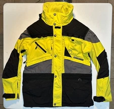 The North Face Steep Tech Scot Schmidt Jacket Zip Hood Men’s Large Yellow/Black