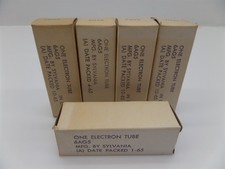 Lot Of 5 Sylvania 6AG5 Electron Tubes