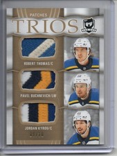 2024-25 UD The Cup Trios Patches Thomas Buchnevich Kyrou #/10 St. Louis Blues