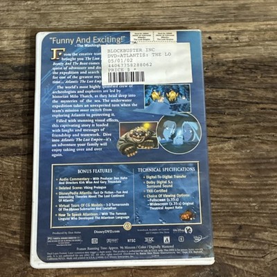 Walt Disney Atlantis: The Lost Empire Widescreen DVD Audio Walt Disney Atlantis: The Lost Empire Widescreen DVD Audio
