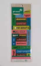 Girl Scouts Words  Phrases Foiled Scrapbooking Stickers By Colorbok