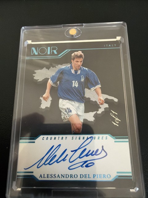 Panini Noir 2024-25 Country Signatures Alessandro Del Piero 1/1 On Card Auto