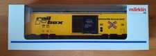 Märklin H0 4773 AC US Box Car der RBOX, "Tin Plate", gelb 1v2