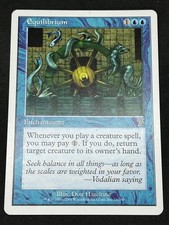 Magic the Gathering MTG Equilibrium Blue Core Set 7th Edition Rare
