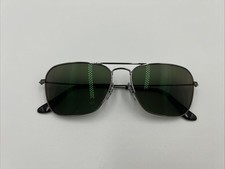 Ray-Ban Caravan Polished Gunmetal Sunglasses RB3136 004 58-15-140 NWOT