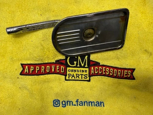 1940s art deco ROBERK side view tombstone mirror