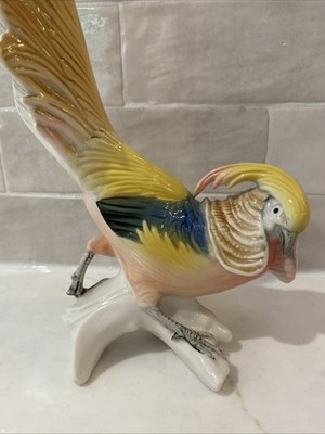 Karl Ens Volkstedt Germany Pheasant Rooster Bird Figurine Hand Painted