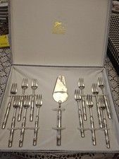 Servizio Posate Da Dessert ×12 La S. Marco Silver Plate