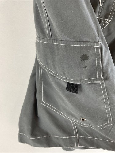Paradise Collection Men XL Lined Board Shorts Swim Trunks Grey NEW w/ Pocket NEW - Picture 6 of 9