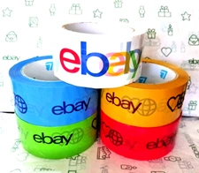 Colored packaging tape. 5 rolls ebay branded. 2 inches wide. 5 colors. NEW