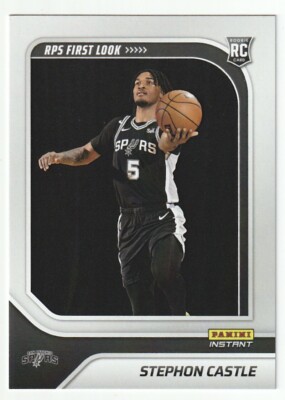 Stephon Castle 2024 Panini Instant NBA RPS First Look Rookie Card RPS-4 RC Spurs