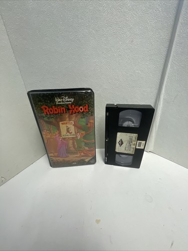 Walt Disney The Classics 1986 Robin Hood VHS 228VS Black Clamshell Case - Rare - Picture 1 of 8
