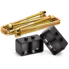 KSP 3'' Rear Leveling Lift Block Kits with Extra Long Square Leaf Spring Axle...