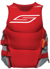 SLIPPERY "ARRAY" SIDE ENTRY NEOPRENE PFD LIFE VEST PRESERVER - MEN'S LARGE - RED
