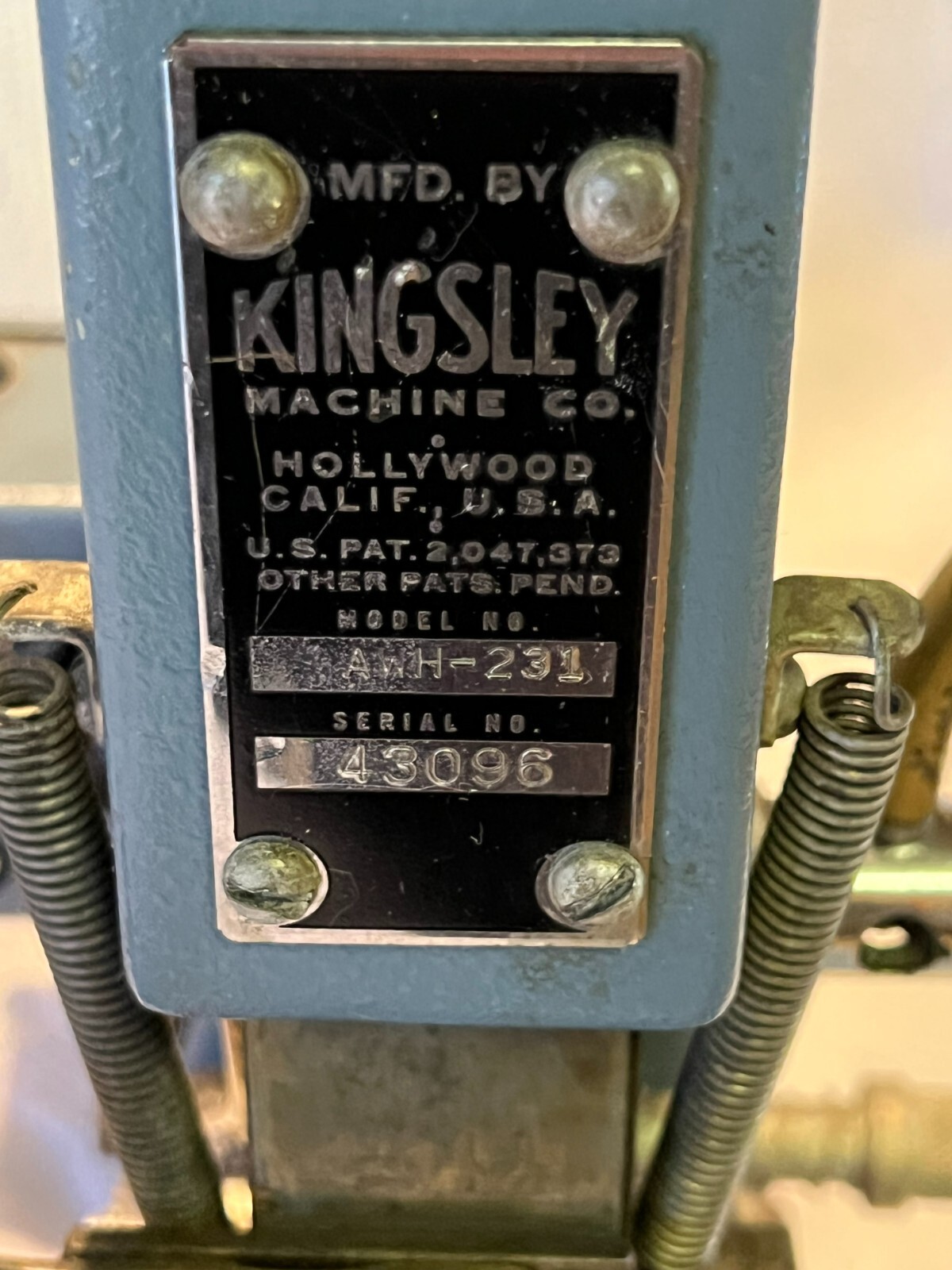 Kingsley Hot Foil Stamp Embossing Machine Model AW231 Works Heats Up