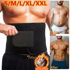 Men Waist Trimmer Belt Sweating Wrap Tummy Stomach Weight Loss Fat Burner Slim