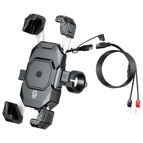 360° Qi Handy Halterung Motorrad Halter mit Induktive Ladefunktion Universal DE - Zdjęcie 2 z 12