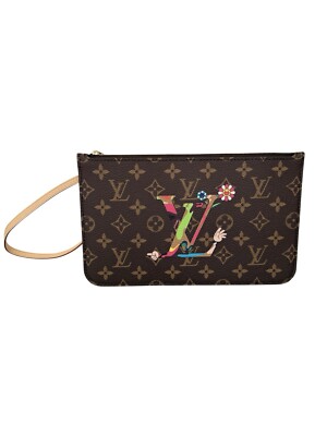 LOUIS VUITTON マルチカラー ハンカチ ルイヴィトン LOUIS VUITTON マルチカラー ハンカチ 綿100% ブラック
