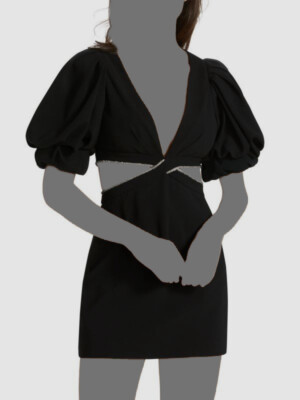 A L C Womens Hazel Dress Black - 2