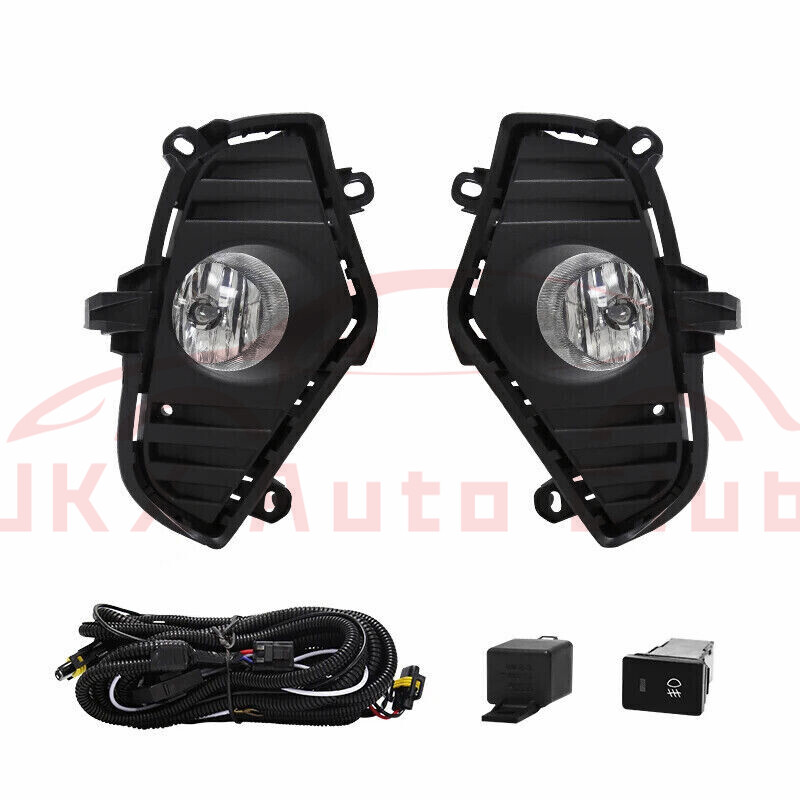 For Toyota RAV4 2019-2025 LED Front Bumper Fog Lights Bezel