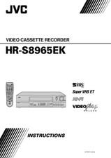JVC HR-S8965EK VCR Owners Instruction Manual Reprint