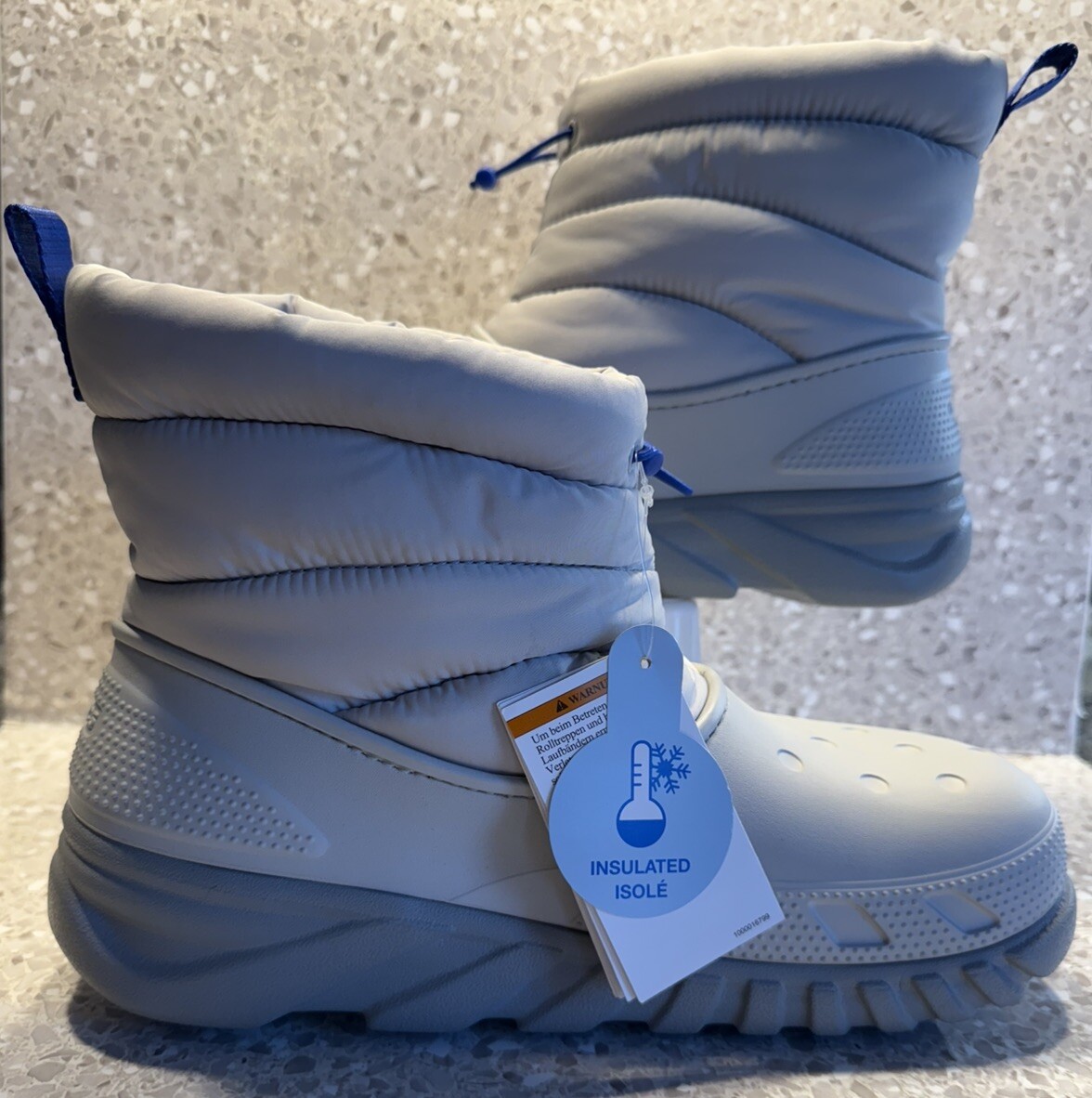 Crocs•Duet Max II•Insulated•Snow Boots•Gray•New•Men’s Size 10•Women’s Size 12