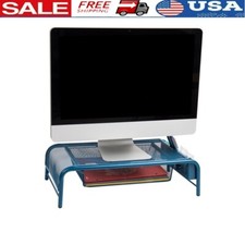 Ventilated Laptop Riser Monitor Stand Storage Organizer Office Ergonomic Design