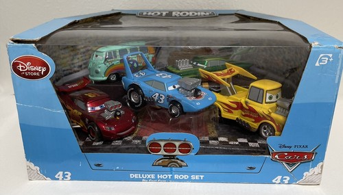 Disney Store Cars Deluxe Hot Rod Set Exclusive 1 43 Diecast Car 5 Pack Blue Pack Ebay