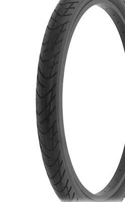 Pneu De Vélo Duro 24 X 2.125 - Beach Cruiser - Bande De Roulement Knobby - Flanc Noir - Neuf