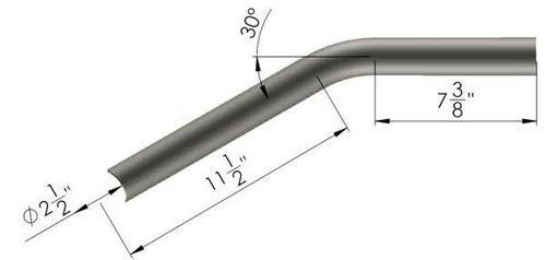 3 LINK REAR UPPER LINK BENT TUBE FOR JEEP JK - Picture 2 of 2