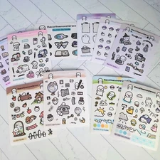 NEW Sticker Sheets The Coffee Monsterz Co TCMC Subscription YOU CHOOSE sold out