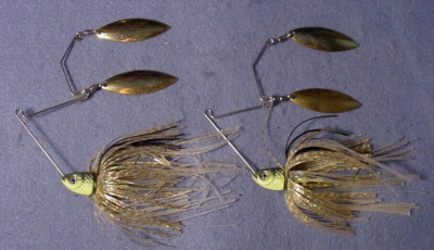 2 ~ Pro Assassinator Clacker 1/4 oz Spinnerbait DT-DWG Chart. Tennessee Shad